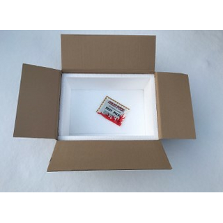 Winter packaging: Styrofoam box + heat pack