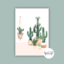 Postcard A6 cactus gang by Frollein Schmid