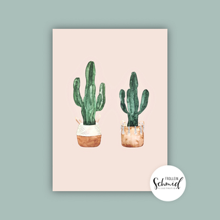 Postkarte A6 cacti by Frollein Schmid